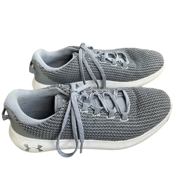 Under Armor Women’s Ripple 20 Gray Lace Up Sneakers Size 8 - Picture 1 of 9